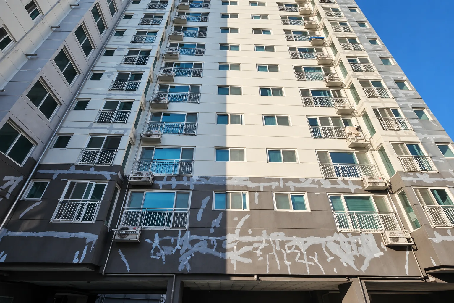 외벽 도색 시공 전